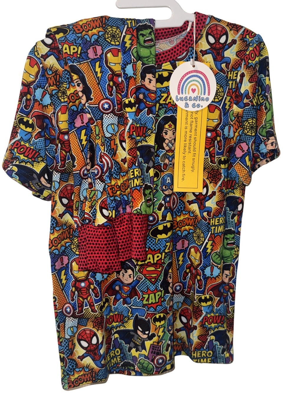 Superhero Bamboo Pajama Set - LucaNinoandCo - 6/7
